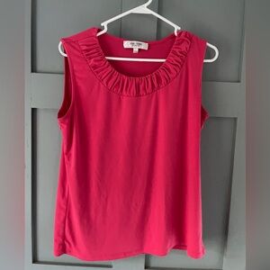 Jones Studio Pink Sleeveless Blouse Top